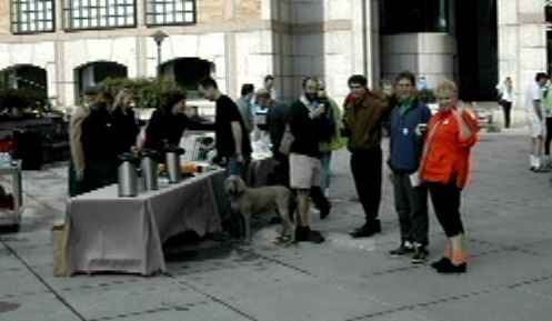 Prudential Center Bicycle breakfast