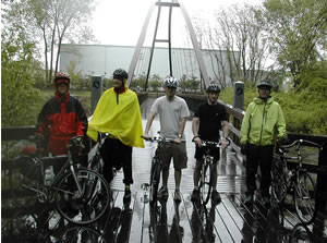 Bike the Charles in rain