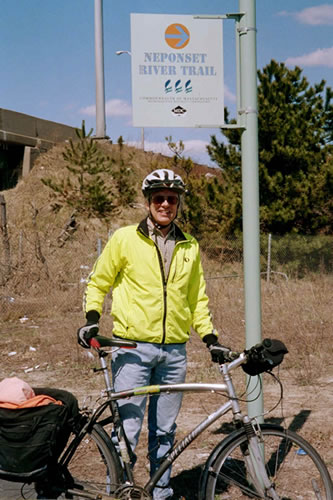 Doug Mink on the Neponset Trail